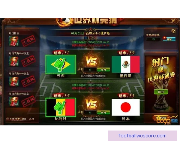 燃爆世界杯激情,尽享竞猜乐趣赢丰厚奖励 燃爆世界杯激情,尽享竞猜乐趣赢丰厚奖励